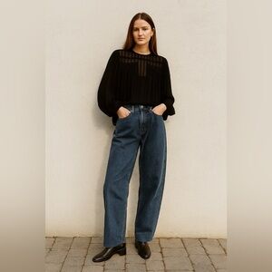 MASAI | Black Chiffon Blouse